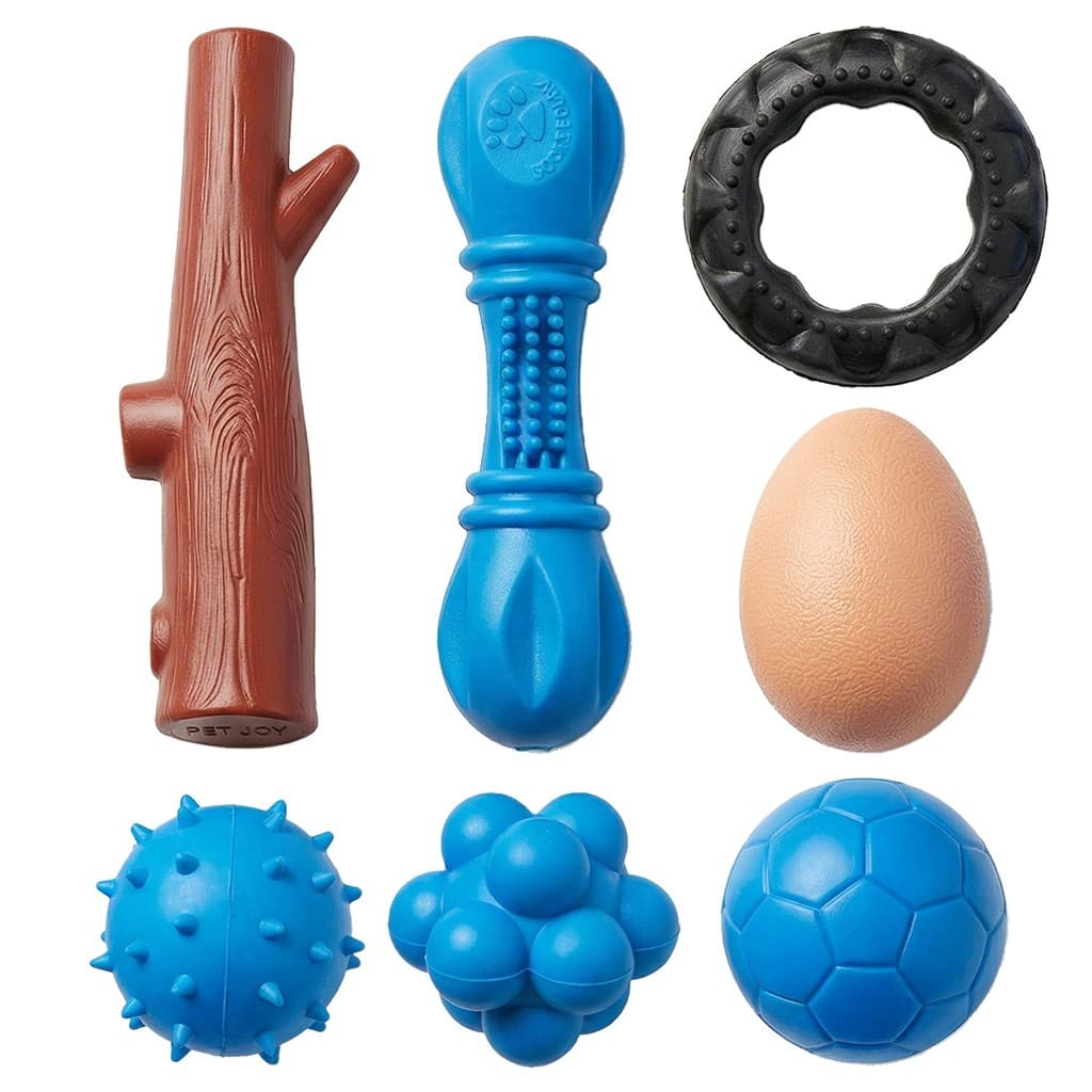Kit 7 Brinquedos Diversos Interativos De Cães Mordedor Para Pets Porte Médio - Furacão Pet