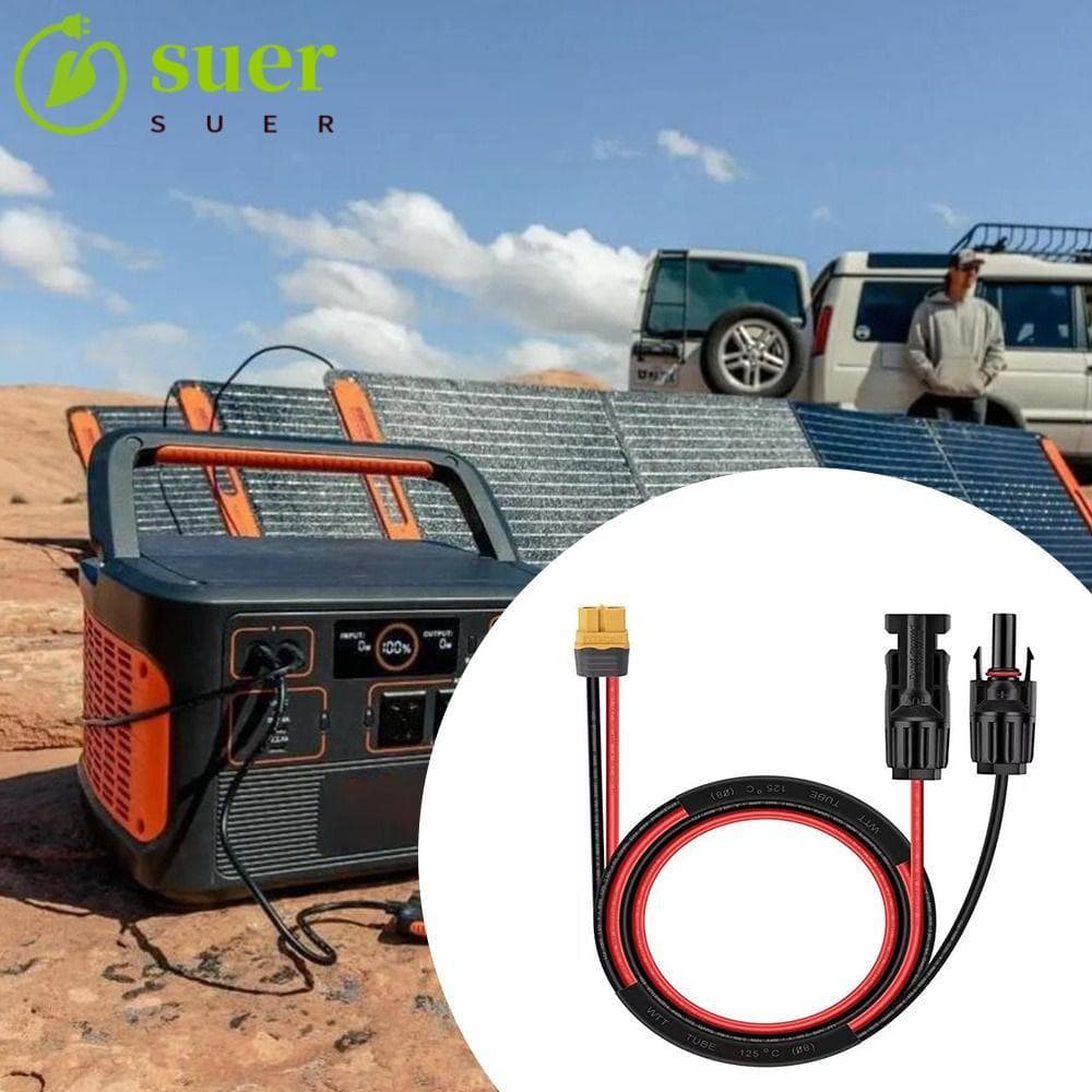 Cabo De Extensão SUER1YE , MC4 Multiuso 14AWG Para XT60 , Conector De Alimentação Flexível De Cobre Puro