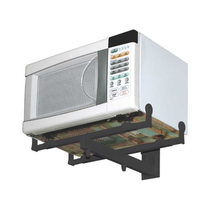 Suporte Para Microondas, Suporte para Fornos Eletricos até 30kg Preto - F100
