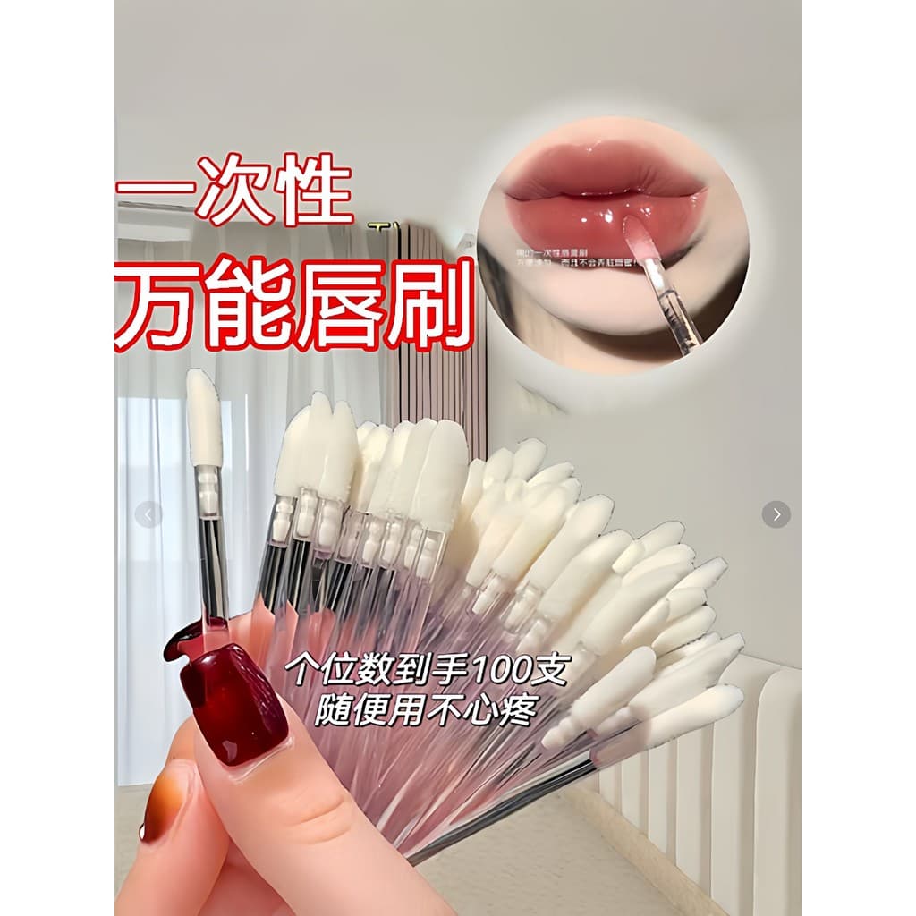 Pincel labial descartável, batom, esmalte labial, batom, portátil, manchas, Diagonal, pincel de maquiagem, corretivo, li