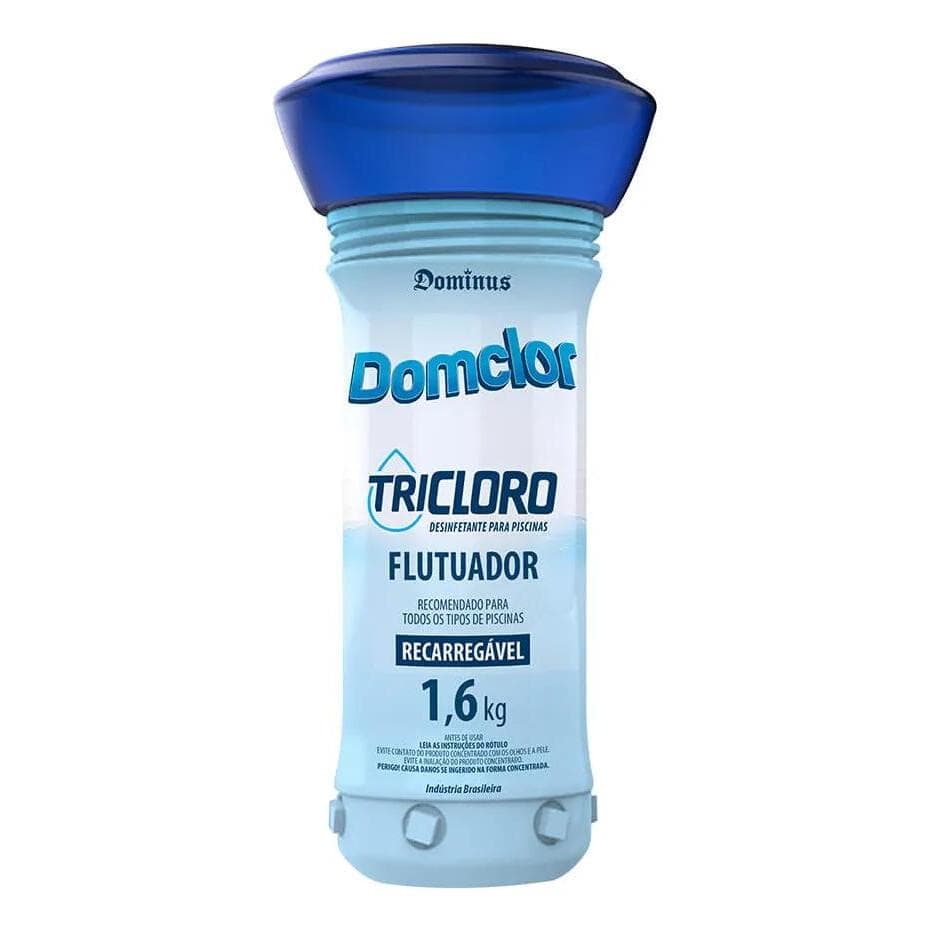 Flutuador - Pastilha Tricloro Para Piscina 1,6kg Domclor