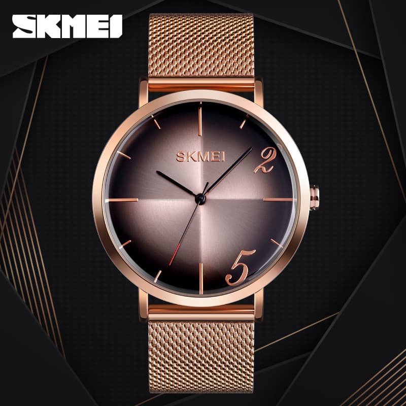 Moment Beauty Fashion Masculino Escala Tridimensional Malha Pulseira Relógio Negócios À Prova D 'Água Estudante Relógio