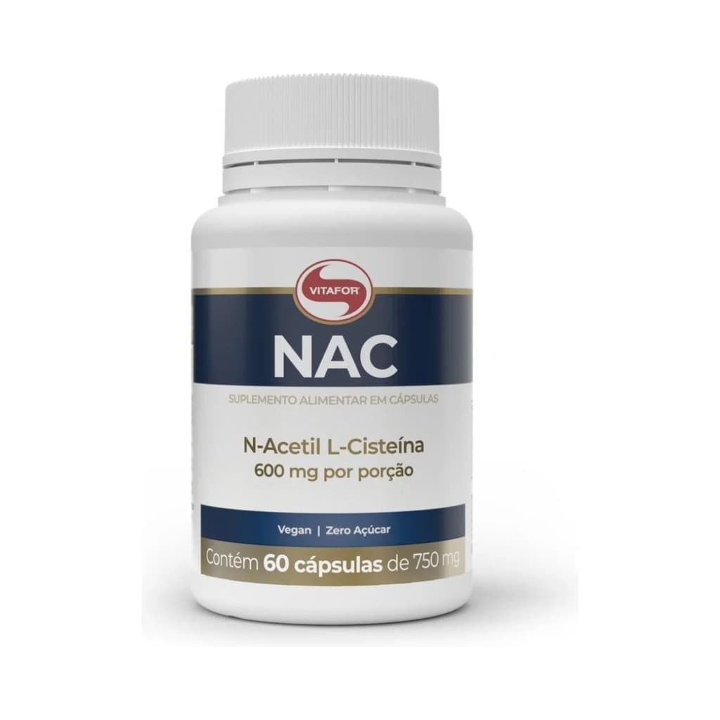Nac Suplemento Alimentar Em Cápsulas Sem Sabor Vitafor