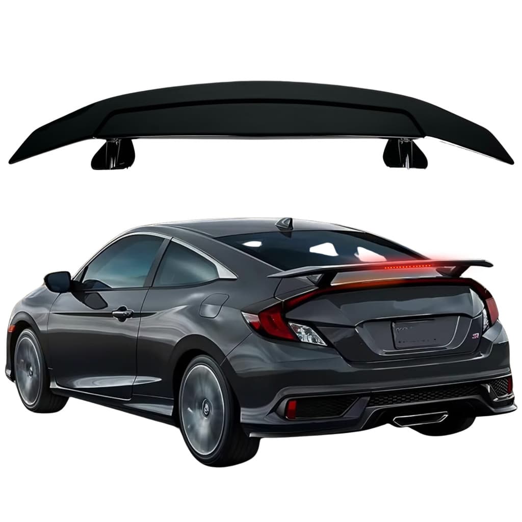 Aerofólio Traseiro Universal Civic Corola Hb20 Luz de Freio