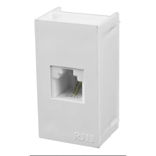 Módulo Tomada De Telefone Rj11 Para 2 Fios Ilumi