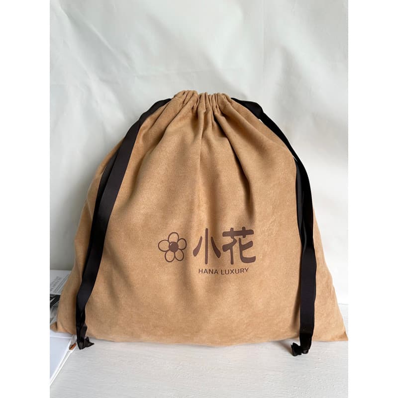 Saco de flanela fina Anti-poeira saco grande pequeno saco de couro saco de armazenamento roupas de viagem colcha cordão