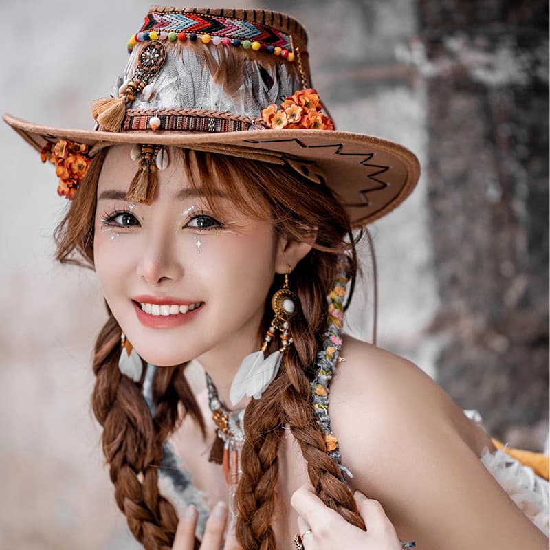 Verão masculino feminino casais aba grande chapéu de Cowboy ocidental guarda-sol protetor solar chapéu de palha aba larg