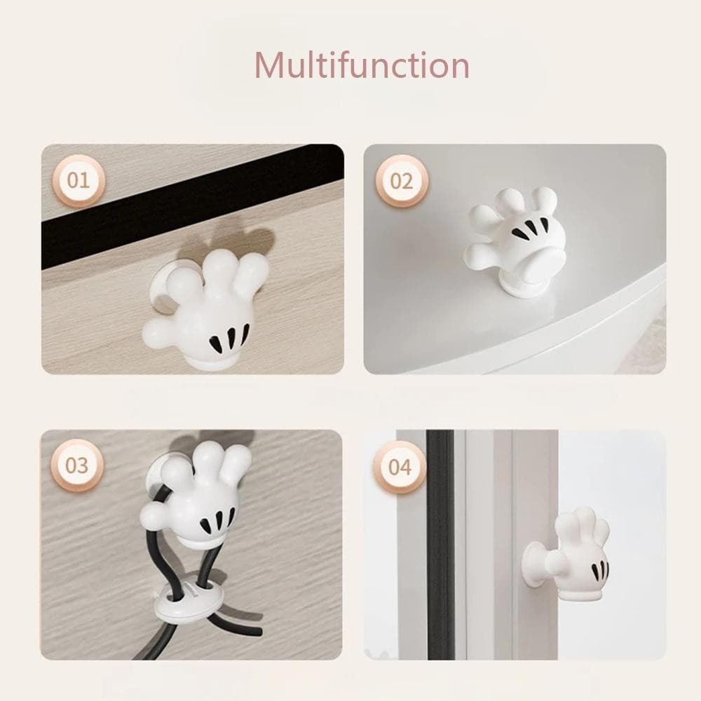 Botão de Pressão Sanitário Mickey, Botão de Descarga Universal em PVC
