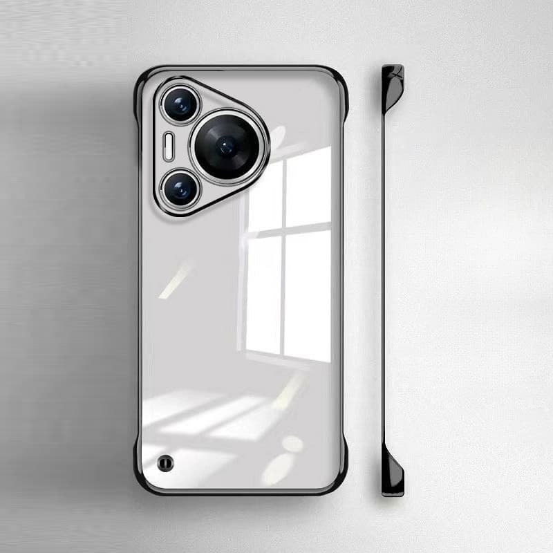 Para Huawei Pura 80 70 Pro Plus Ultra Sem Moldura Galvanoplastia Metal Lente Proteção Caso Do Telefone P60 PC Capa Trase