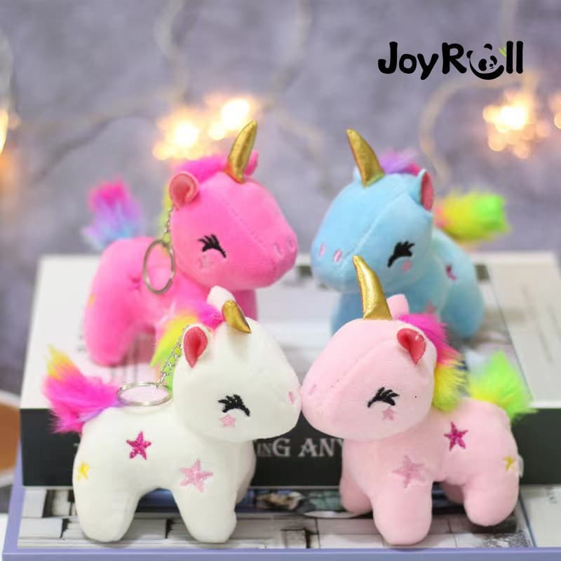 12 CM JoyRoll arco-íris unicórnio boneca de pelúcia brinquedo pingente/unicórnio boneca/boneca das crianças