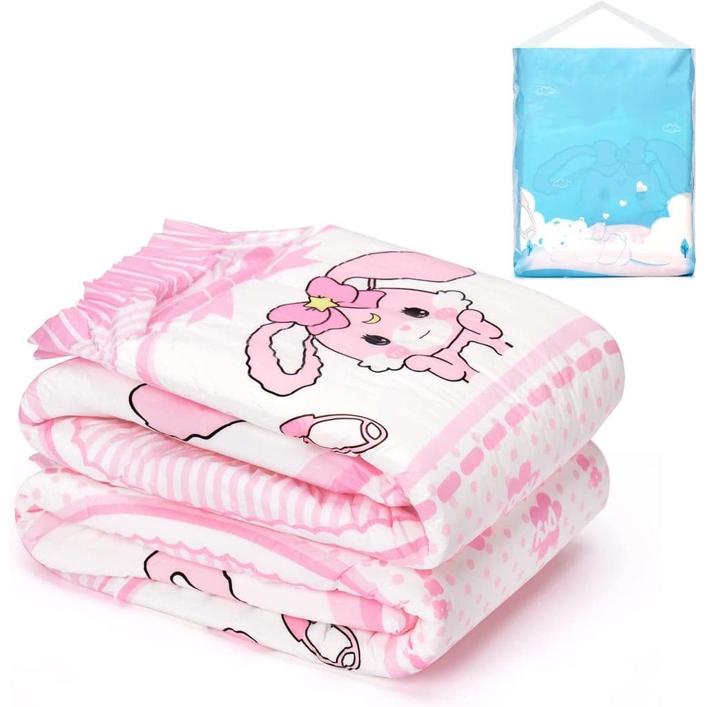 Fralda Estampada Para Adultos Littleforbig 3 Unidades-Fofa Baby Usagi (Média 28 "-38 ")