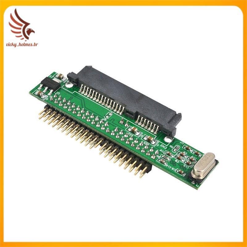 [vicky_holmes.br] Adaptador Sata Ssd Hdd Fêmea De 7 + 15 Pinos Para 2.5 Polegadas 44 Ide Macho Laptop