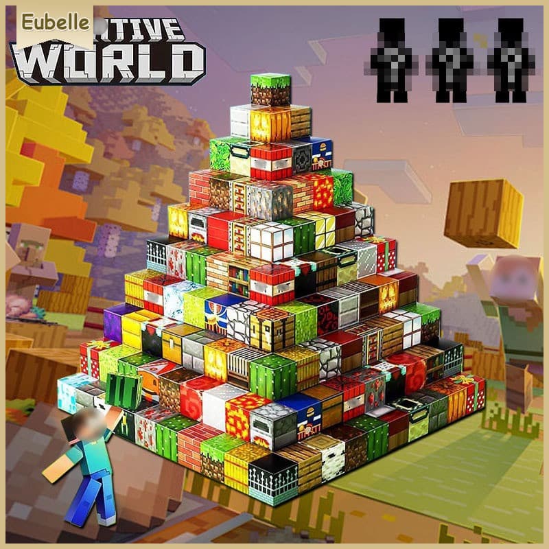 32/100/128Pcs blocos de construção magnéticos criança Brinquedos educativos DIY presente aniversário
