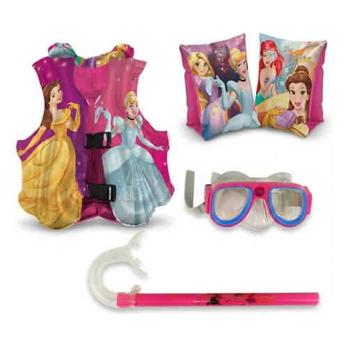 Super Kit Piscina Praia Infantil Princesas Completo Premium