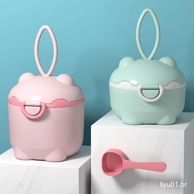 Caixa Portátil De Armazenamento De Comida Para Bebê , Múltiplas Aberturas , Cereal , Desenho Animado , Leite Infantil Em