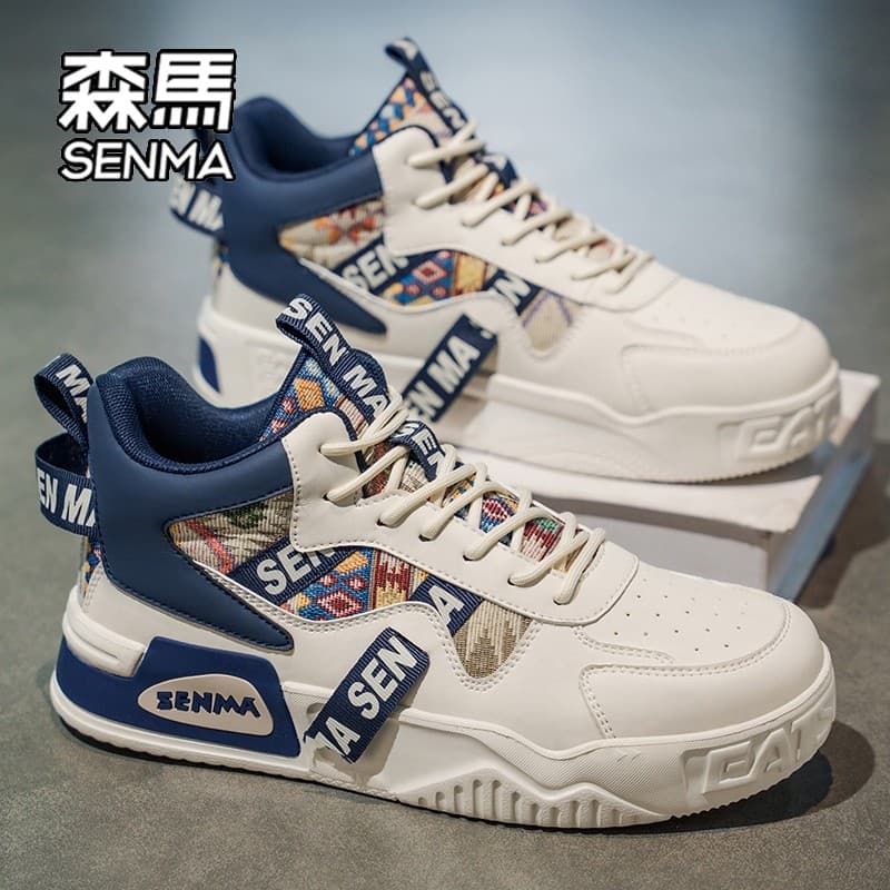 Senma sapatos masculinos 2026 novo estilo outono venda quente de alta qualidade masculino de sola grossa All-match aumen
