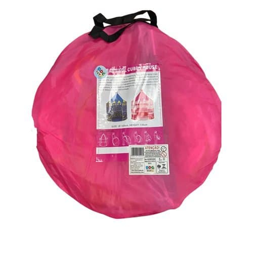 Barraca Infantil Tenda Castelo Rosa Brinquedo Play Casa Portatil Crianças