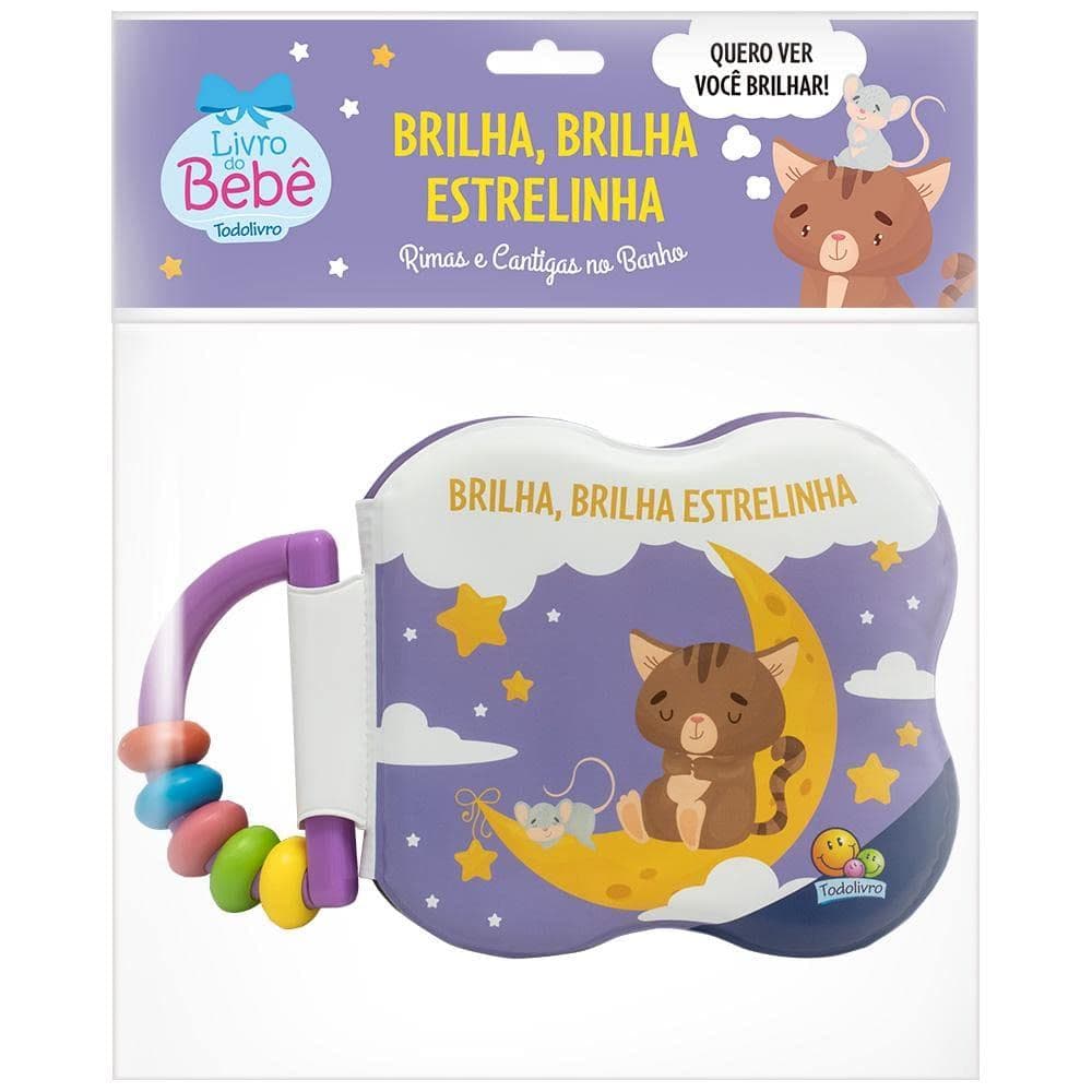 Rimas e Cantigas no Banho: Brilha, Brilha Estrelinha ( livro de banho ) - Ed. Todolivro ( p35 )