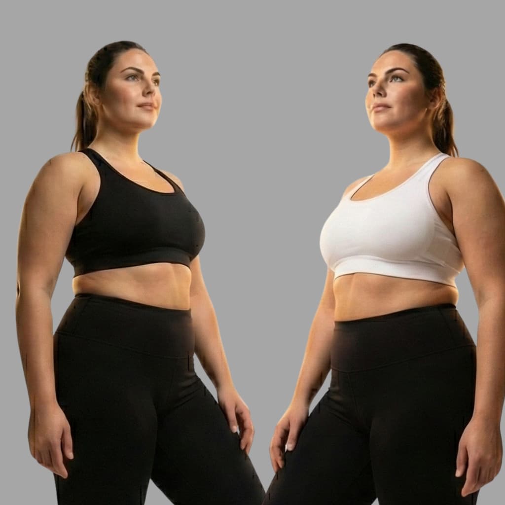 Kit 2 Top Nadador Feminino Plus Size Sem Bojo Tecido Premium