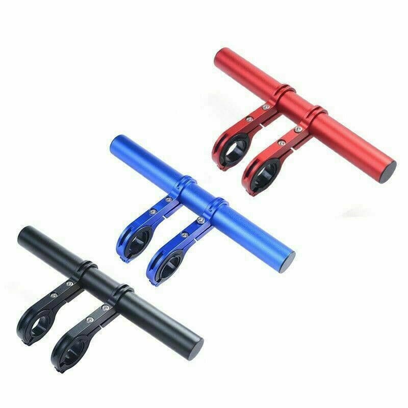 20CM Tubo Extensor De Guidão De Bicicleta Montagem Montanha MTB Ciclismo Suporte De Farol De Carbono Lâmpada Lanterna Ti