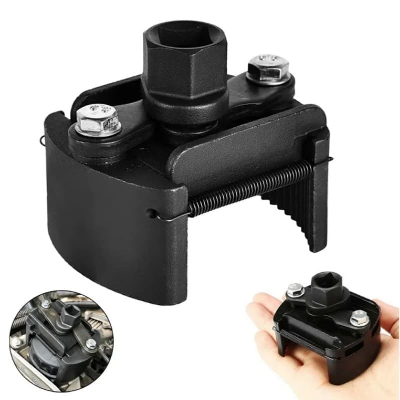 Chave de boca dupla para remoção de filtro de óleo com mandíbulas de aço fundido de 60 mm a 80 mm