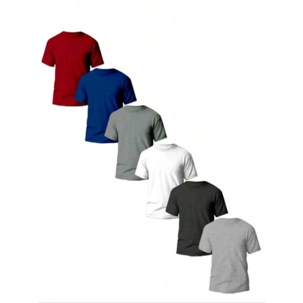 Kit com 6 kit Com 3 kit Com 2 Camiseta Masculina Manga Curta Tecido Dry Fit