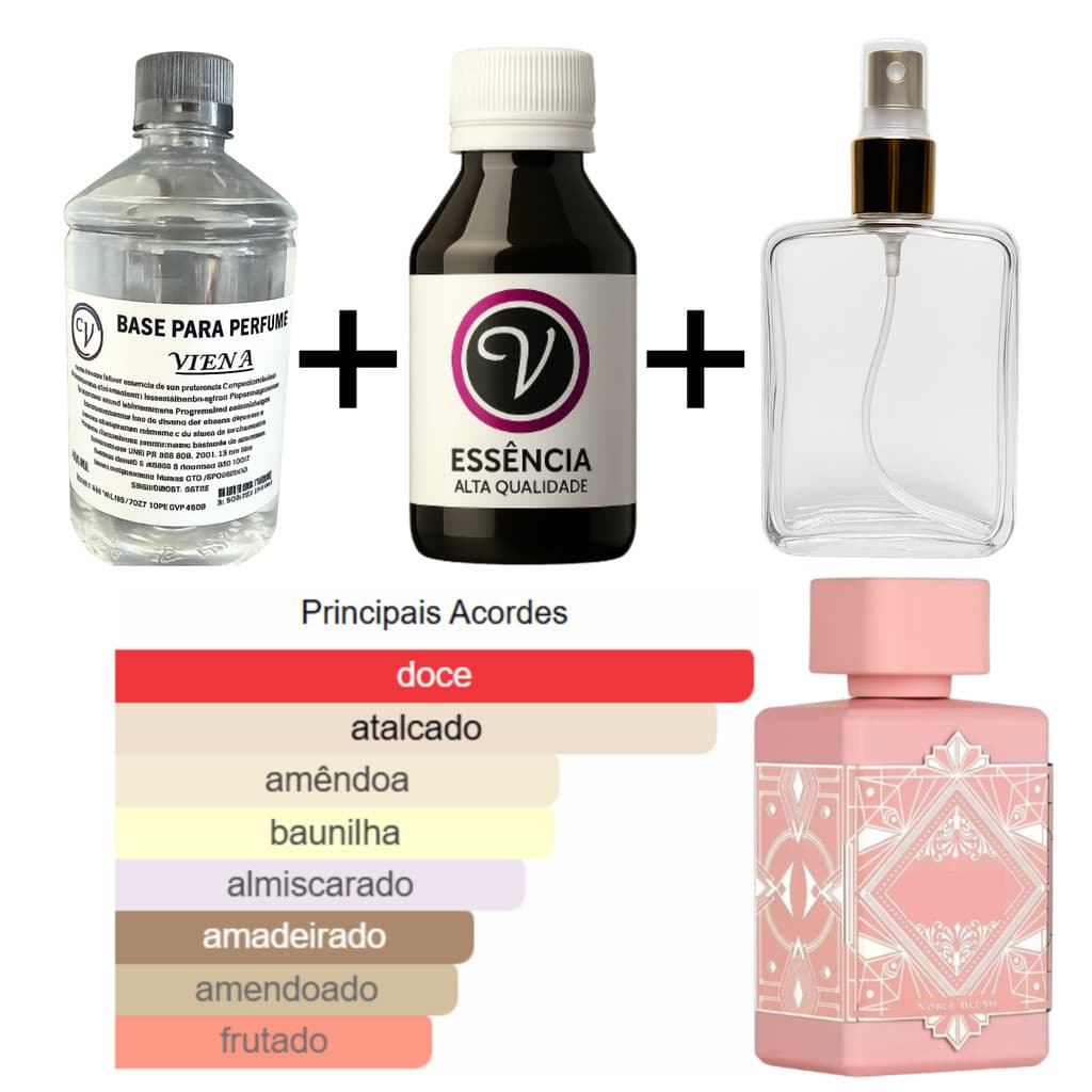 Kit para Perfumista Completo Iniciante NOBLE - Essência Óleo