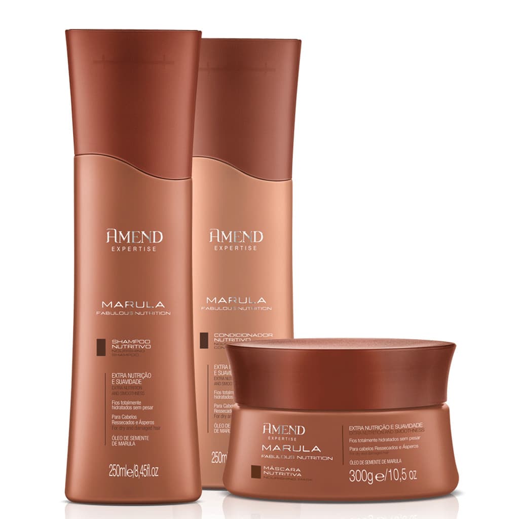 Amend Marula Fabulous Nutrition Kit Shampoo, Condicionador e Máscara
