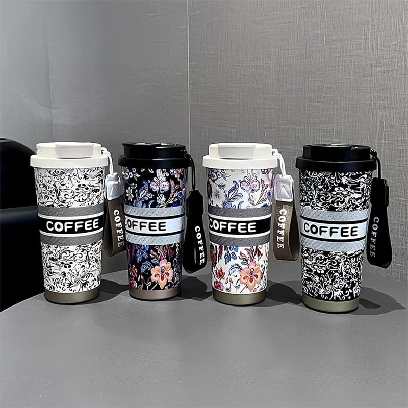 Copo térmico de 500ml café em aço inoxidável 316 Presente De Aniversário