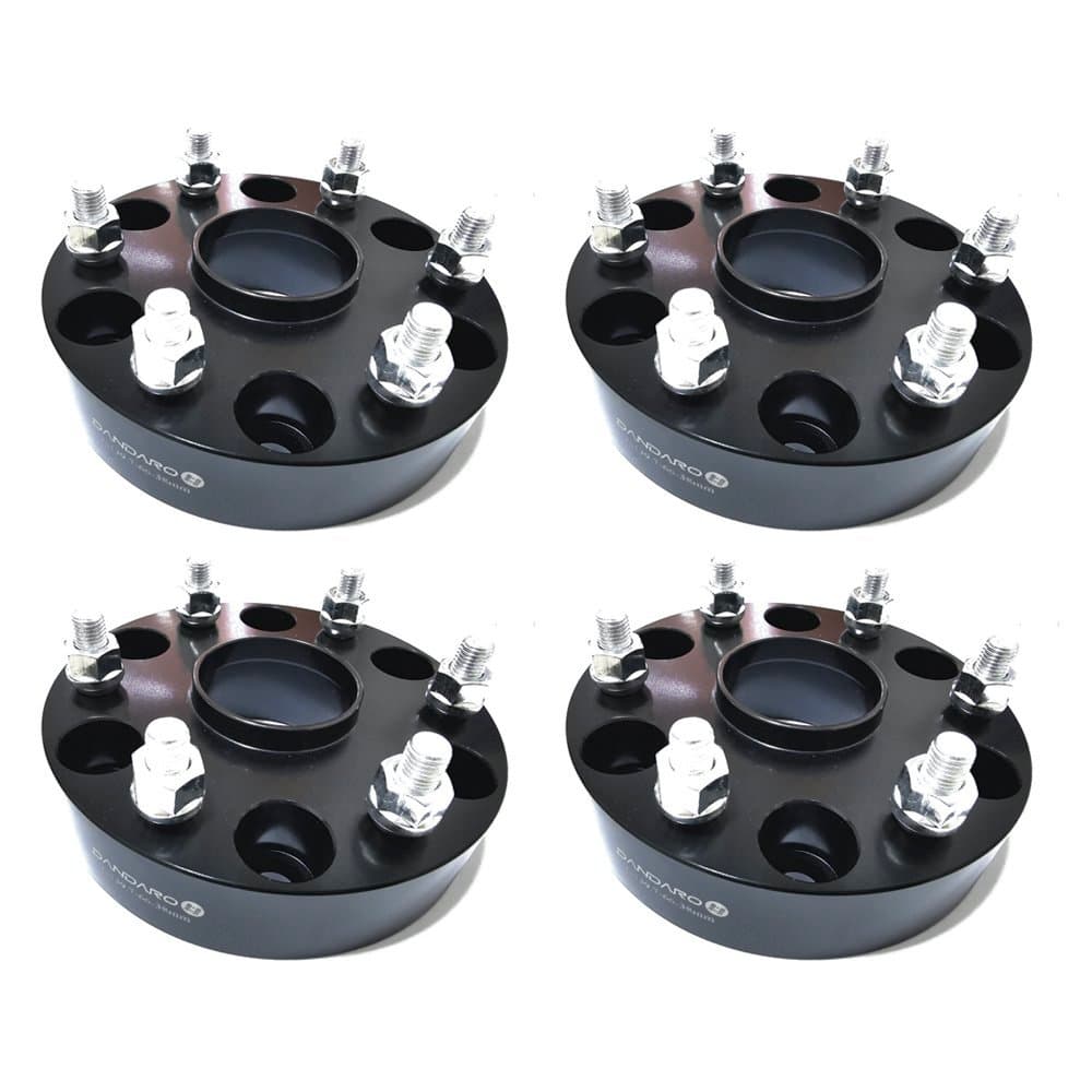 Kit 4 Espaçadores De Roda Mitsubishi L200 Triton de 2008 a 2022 38,1mm Com Centralizador