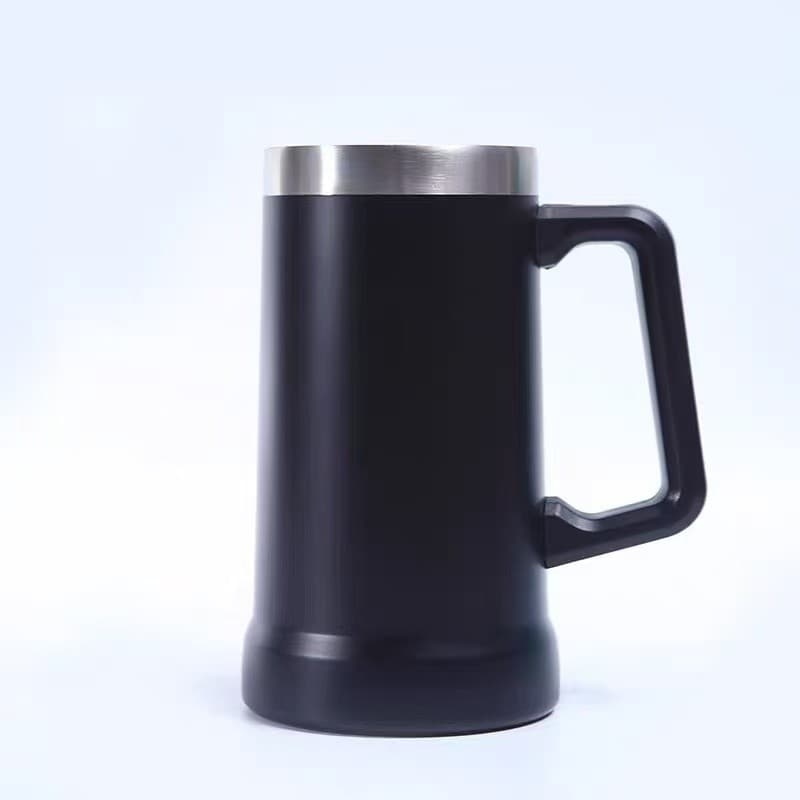 Caneca Térmica Preta para Cerveja 709ml - Estilo Total!