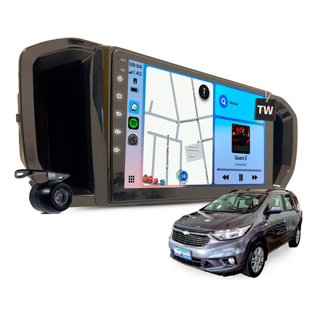 Multimídia Genko Mp10 Gps Spin Ls 2019 2020 2021 Brilhante
