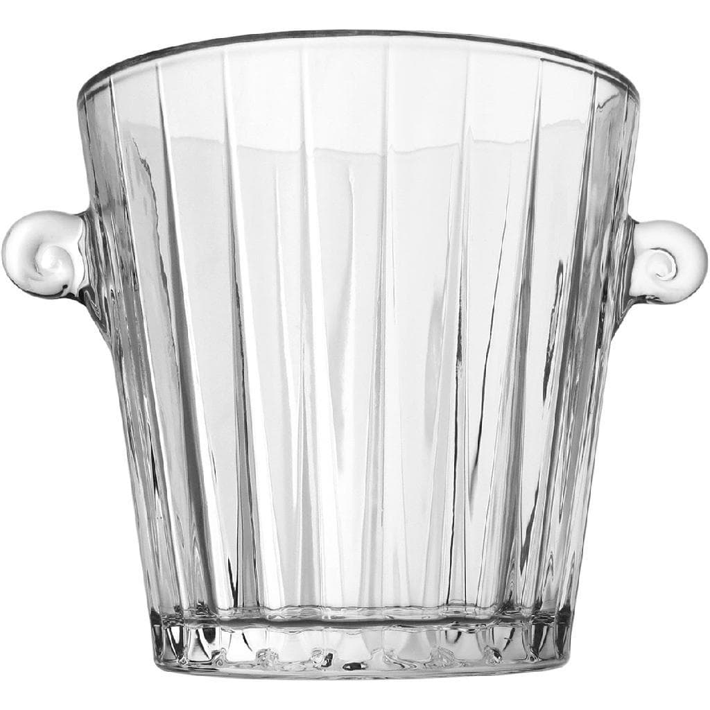 Balde de Gelo Home&Co Lapidado Vidro 1,8L 17x21x16cm Transparente