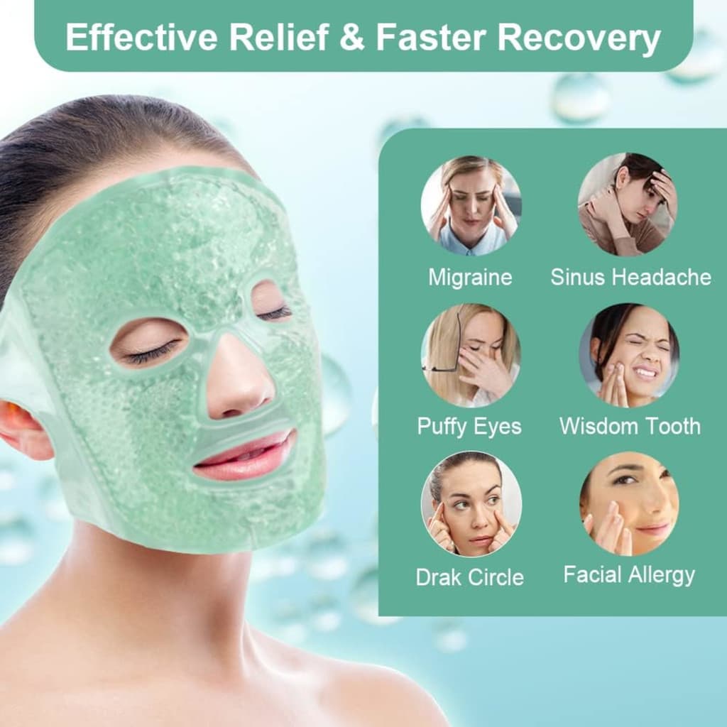 Máscara Facial Térmica Relaxante - Hidratação e Conforto