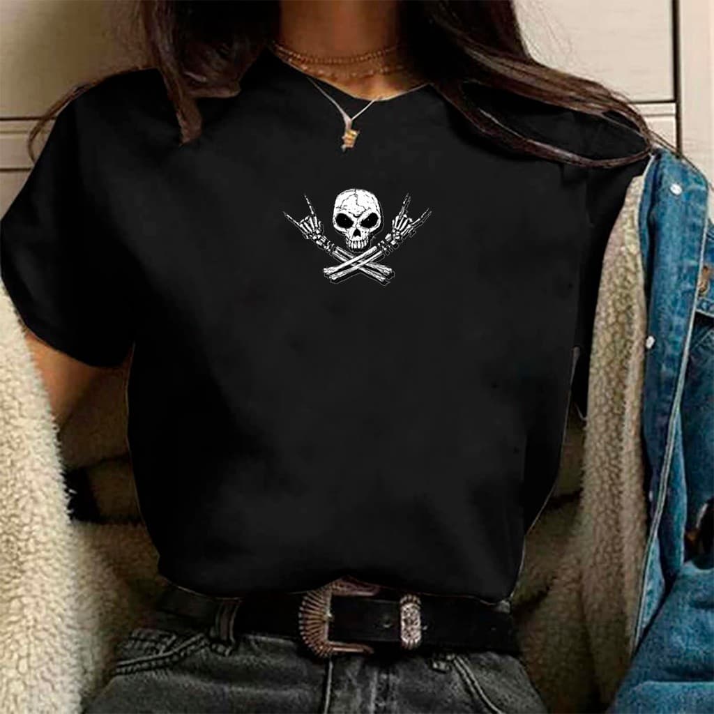 Camiseta Oversized  Blusa Feminina Streetwear Algodão Premium