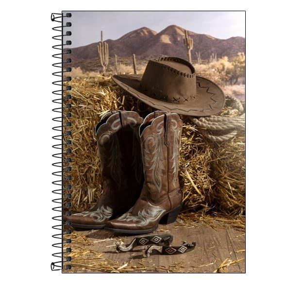 Caderno Personalizado COUNTRY AGRO - 1, 10 ou 20 matérias Capa Dura, Kit c/3, Escolar, Universitário