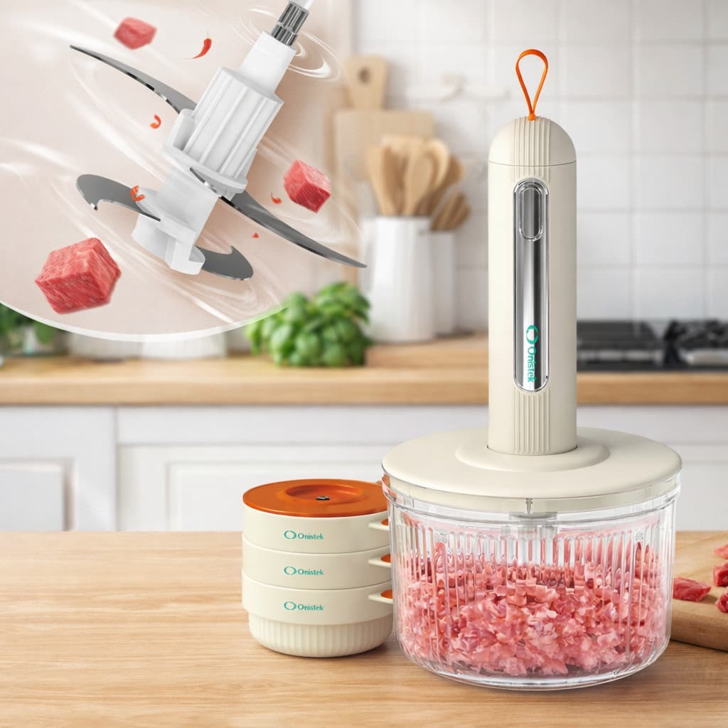 Mini Triturador Processador de Alimentos Portátil USB para Cozinha Alho Tempero Bacon ON-UD125P