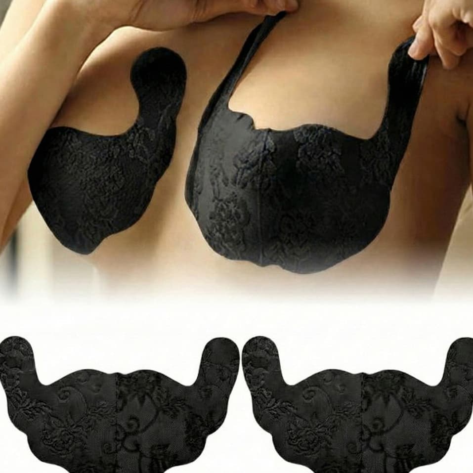 ADESIVO DE SUSTENTAÇÃO PARA OS SEIOS CARTELA 21,5CM, PRETO