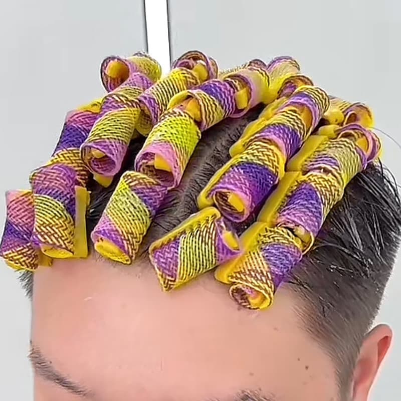 Textura de posicionamento multifuncional perm coldre barra cabeleireiro dedicado textura de cabelo permanente masculino