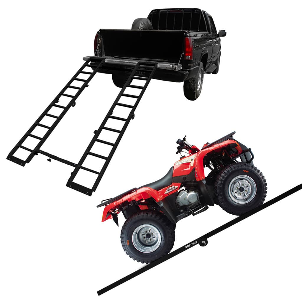 Rampa Para Quadriciclo Pick-Up Universal 400 kg Aço Carbono Preto.