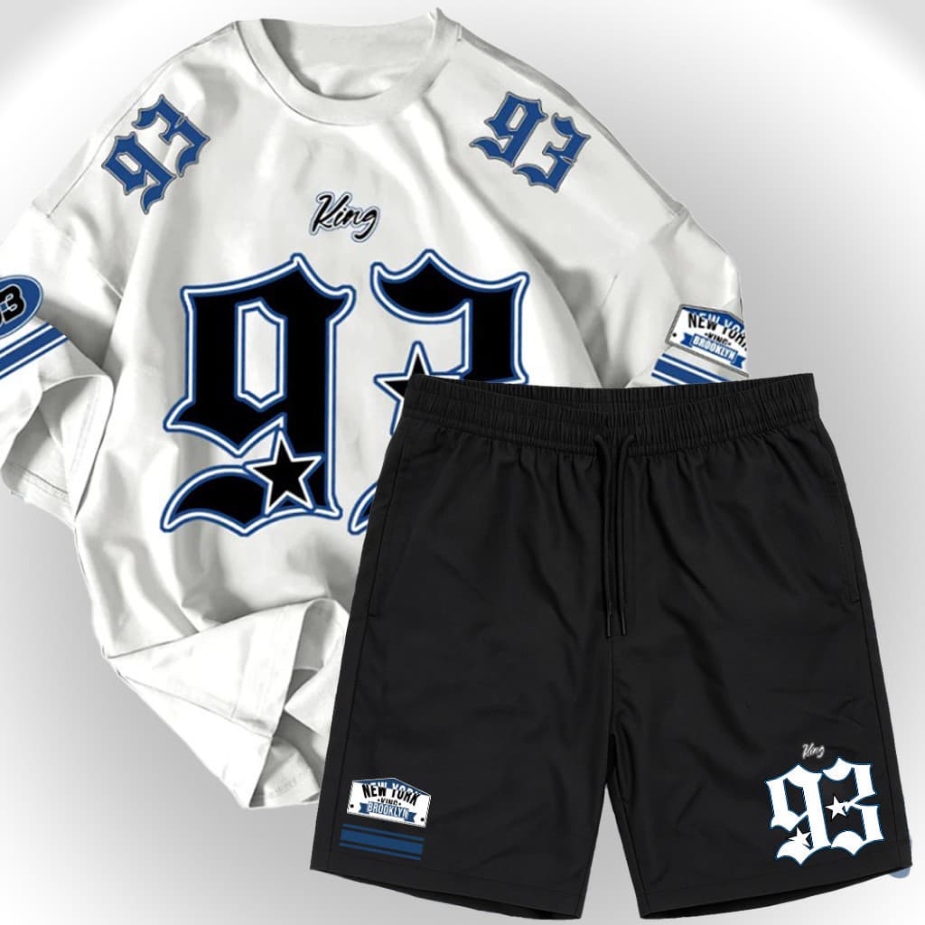 Conjunto Masculino New City York Y2k Alternativo 93 College Tendência Confortável 30.1