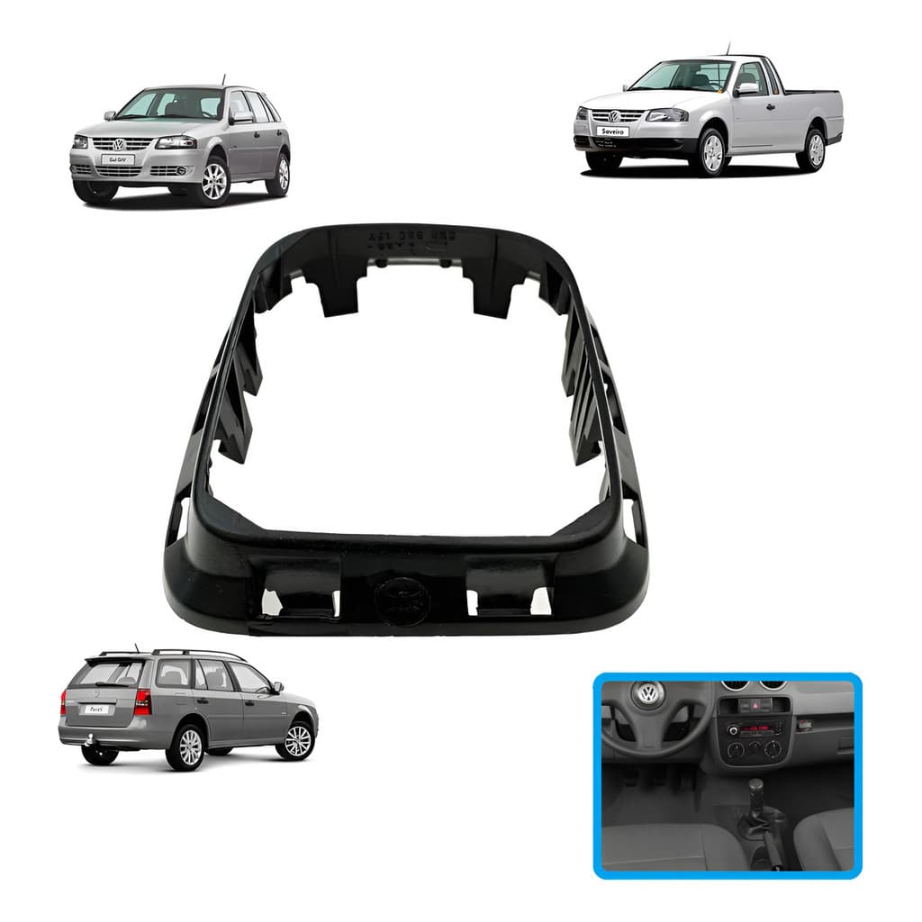 Moldura Base Coifa Alavanca Cambio Gol G4 Original Vw