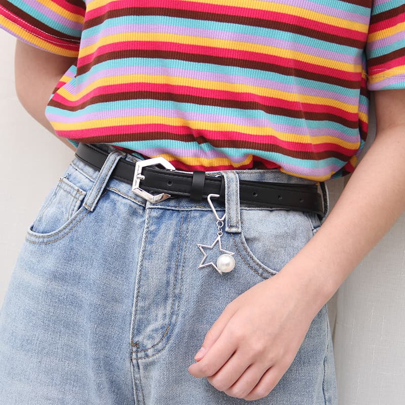 Cinto feminino decorativo ornamentos de cintura novo estilo com pingente de Metal rua Hip-Hop influenciador na moda mesm