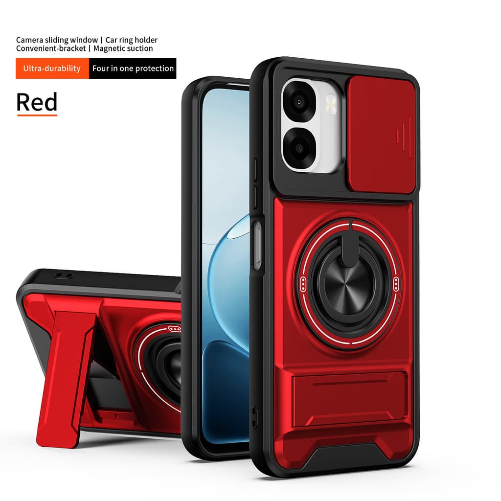 Capa Magnética À Prova De Choque Para OPPO A6X A6 Pro 4G 5G De Telefone Com Anel De Proteção De Nível Militar Lente Desl