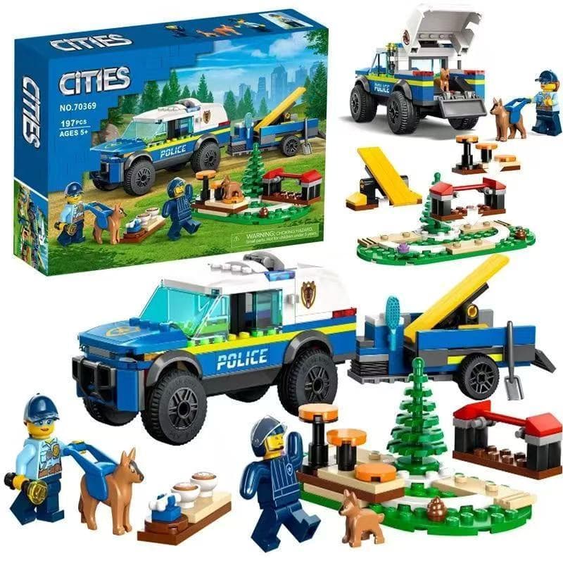 Conjunto de 360 peças de blocos Lego, modelo de caminhão, RV, iate e caminhão para acampamento, modelo educacional de ci