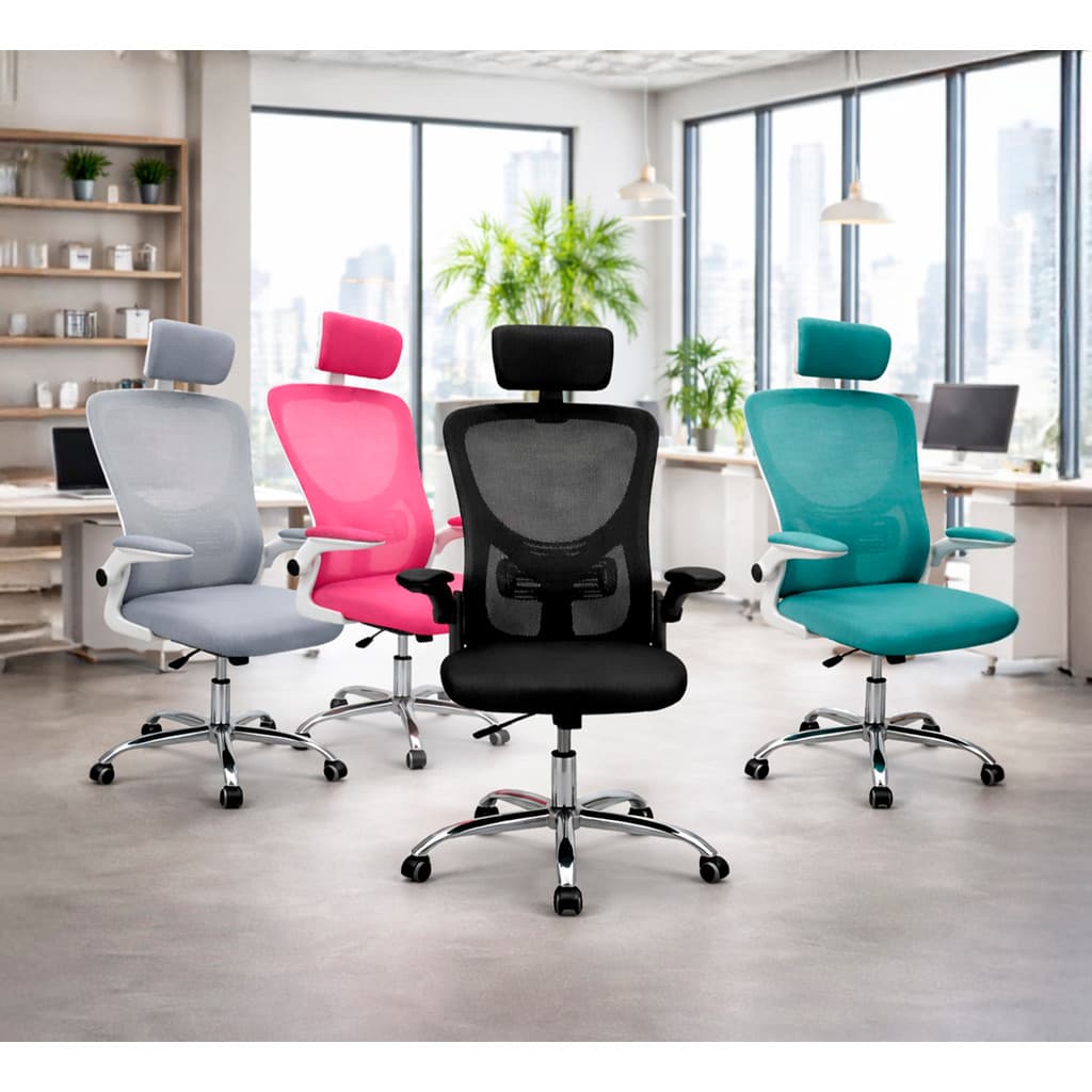 Cadeira Presidente Executiva Ergonômica com Encosto em Tela Mesh Premium