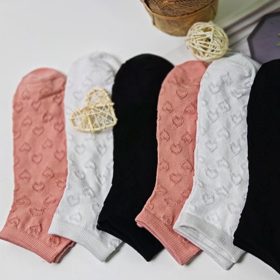 12 pares meias femininas de algodão versáteis casuais, respiráveis ​​e fofas tamanho 35-40