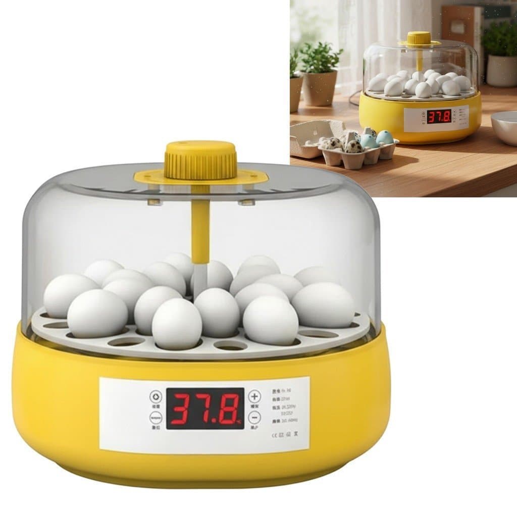 18 Incubadora De Ovos Controle Automático Inteligente De Temperatura E Umidade Para Pintinhos Patos Iniciantes