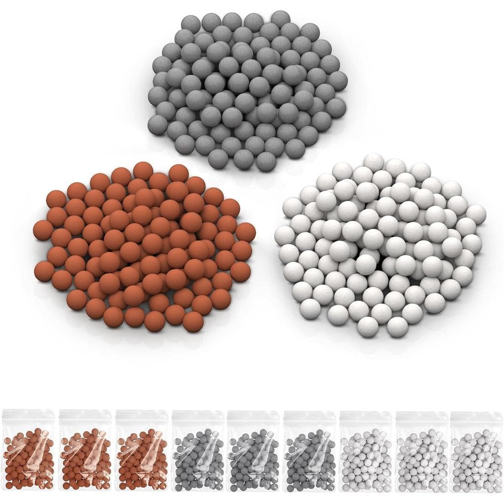 Bolas Minerais de Reposição YDmeet para Refil de Chuveiro com Filtro, Esferas de Amaciador de Água para Remover Cloro, F
