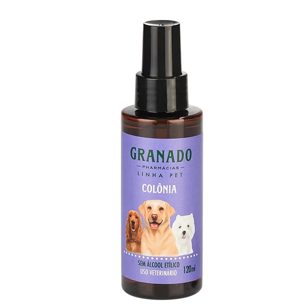Colônia Pet para Cachorro e Gato 120ml Perfume Água Granado